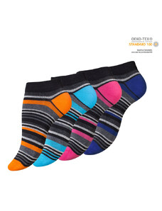 Vincent Creation Ponožky dámské kotníčkové - FINE STRIPES - 4 páry