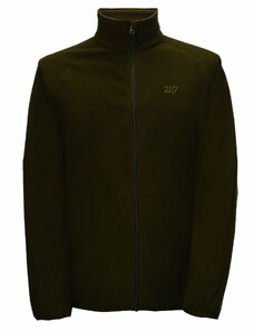 2117 - BOR - pánská mikina z microfleecu, khaki zelená
