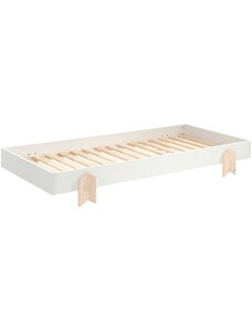 Bílá lakovaná stohovatelná postel Vipack Modulo Arrow 90 x 200 cm