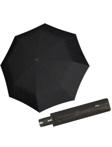 Pánský plně automatický skládací deštník s.Oliver X Press 746167SO- černý s pruhem