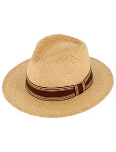 Letní béžový fedora klobouk od Fiebig - Traveller Fedora Tropez