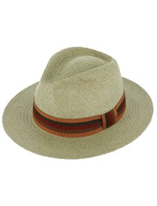 Letní khaki fedora klobouk od Fiebig - Traveller Fedora Tropez