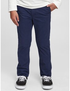 GAP Dětské kalhoty uniform straight khaki Tmavě modrá