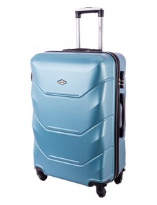 Rogal Modrý luxusní lehký plastový kufr "Luxury" - vel. M, L, XL
