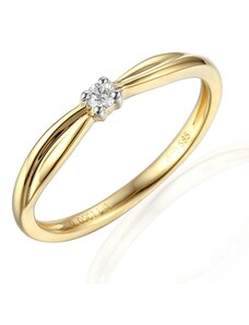 Zásnubní zlatý prsten Reba s briliantem