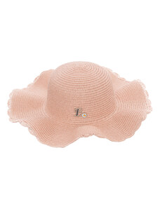 VFstyle Dámský slaměný klobouk Bella růžový