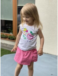Dívčí komplet tričko a kraťasy MAYORAL, světle růžová APPLE