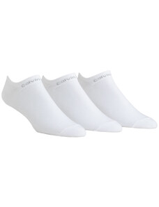 Calvin Klein pánské bílé ponožky 3 pack