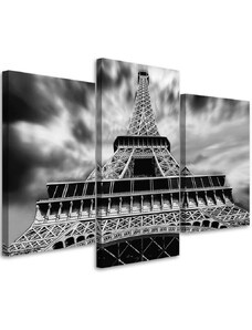 Gario Obraz na plátně Eiffelova věž v Paříži - 3 dílný Rozměry: 60 x 40 cm