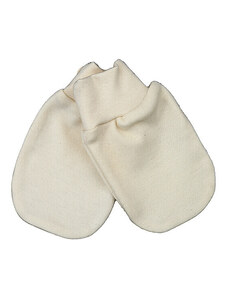 LORITA Kojenecké rukavice, palčaky z organické bavlny, ecru