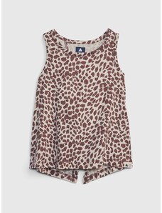 GAP Dětský tílkový top organic leopard - Holky