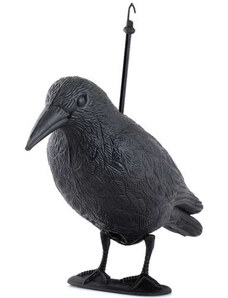 Iso Trade Odpuzovač ptáků - Havran, černý, materiál PE a PP, rozměry 33x20 cm