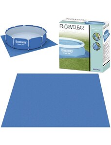 Bestway Podložka na plavání z PVC materiálu, odolná vůči poškození, 335x355cm, hmotnost 0.75kg