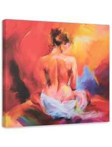 Gario Obraz na plátně Barevný akt ženy Rozměry: 30 x 30 cm