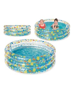 Bestway Nafukovací bazének 150x53cm, vícebarevný, PVC, s třemi prstenci