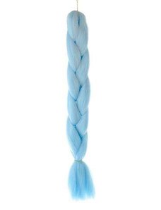 Soulima Modré Copánky ze Syntetických Vlasů, Délka 60cm, Odolné vůči UV Záření a Vysokým Teplotám