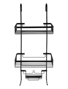 Závěsná sprchová police - černá