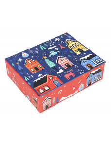 Hrací krabička - Zasněžené domky