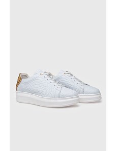 Gianni Kavanagh White Gold Upscale Sneakers