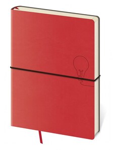 Helma 365, s.r.o. Notes - Zápisník-FLEXIO Red-tečkovaný L červená 2024 BFO425-4-24