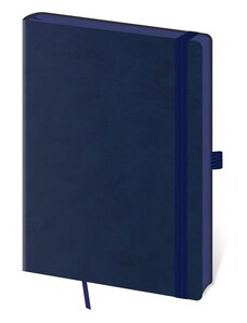 Helma 365, s.r.o. Notes - Zápisník-MEMORY Dark Blue-linkovaný L modrá 2024 BME424-2-24