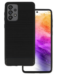 IZMAEL.eu Pouzdro Carbon Bush TPU pre Samsung Galaxy A73 pro Samsung Galaxy A73 černá