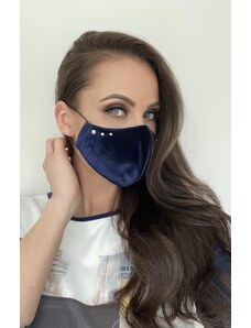 Aver fashion Fashion mask - Sofia velvet royal blue