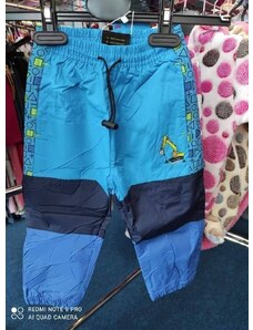 Chlapecké šusťákové kalhoty, zateplené - KUGO K6970, tyrkysová
