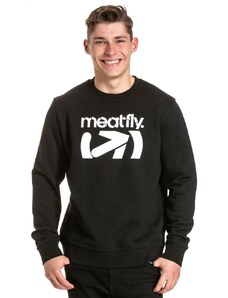 MeatFly Pánská mikina Podium Crewneck 2022 Black