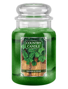 Country Candle Vonná Svíčka Balsam & Cedar, 652 g
