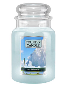 Country Candle Vonná Svíčka Cotton Fresh, 652 g