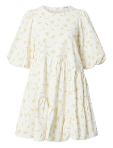 EDITED Šaty 'Lene' pastelově žlutá / barva bílé vlny