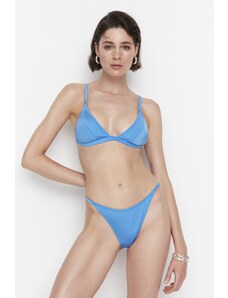Trendyol Bikini Top - Navy blue - Plain
