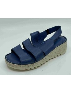 WILD dámské kožené sandály 137 modrá