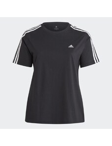 Adidas Tričko Essentials Slim 3-Stripes (plus size)