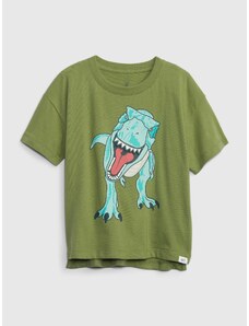 GAP Dětské tričko s dinosaurem - Kluci
