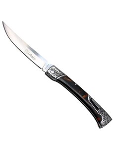 Outdoorový skládací nůž COLUMBIA 23,8cm/13cm Černácm/Hnědá