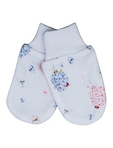 LORITA Bavlněné rukavice, palčaky pro kojence "Dezi", bílé