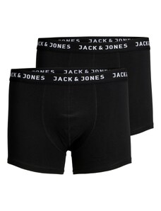 JACK & JONES Boxerky černá / bílá