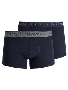JACK & JONES Boxerky 'Vincent' námořnická modř / šedý melír