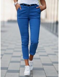 Elegantní kalhoty Basic kr.modré