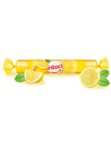 Intact | Multivitaminové pastilky Intact rolička hroznový cukr s vit. C CITRÓN 40 g