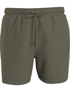 Pánské koupací kraťasy - KM00718 MSP - khaki - Calvin Klein