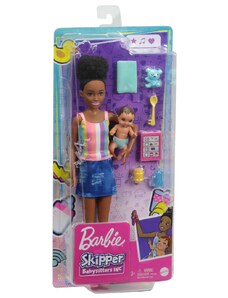 Mattel Barbie Chůva s tílkem + miminko