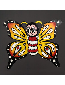 AMADEA Dřevěný magnet motýl, 10 cm