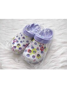 Listar dětské gumové nazouváky 813C fialovo-bílé