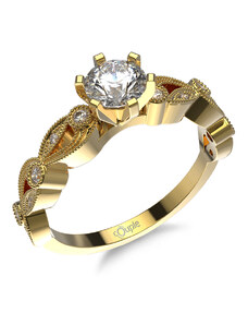 Couple Zlatý dámský prsten Rosette 5210514 Velikost prstenu: 56