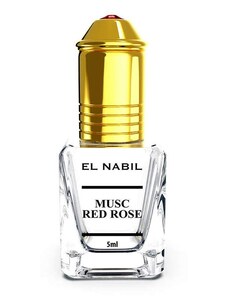 MUSC RED ROSE - dámský a pánský parfémový olej El Nabil - roll-on 5 ml