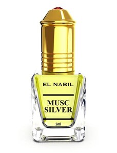 MUSC SILVER - dámský a pánský parfémový olej El Nabil - roll-on 5 ml