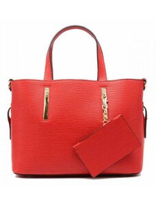 Červená dámská kabelka Lina